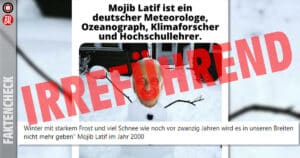 Faktencheck: Mojib Latifs Aussage über Winter und Klimawandel